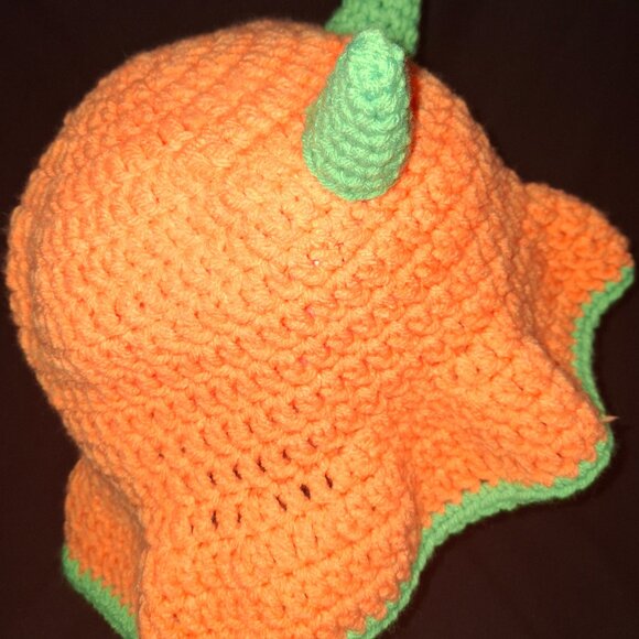Handmade Crocheted Hat With Horns